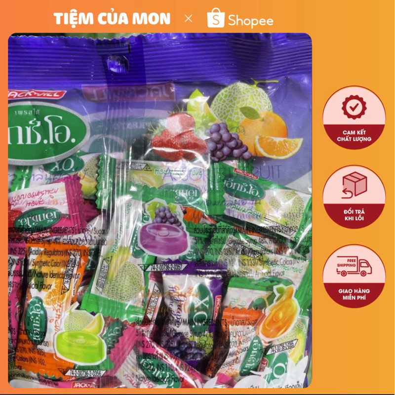 Kẹo XO Hoa Quả Gói 110g  Thái Lan