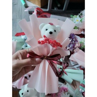 BÓ HOA GẤU MINI ,TRANG TRÍ HỘP QUÀ, BÁNH SN.(giá sỉ)