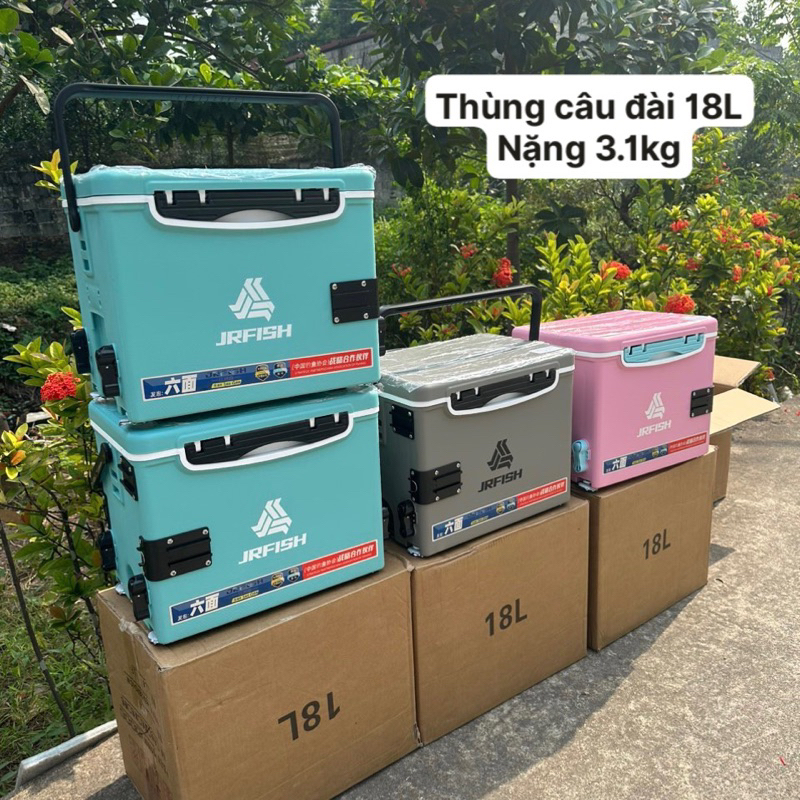 Thùng câu đài mini JRFISH 18L nặng 3.1kg nhỏ gọn tiện dụng