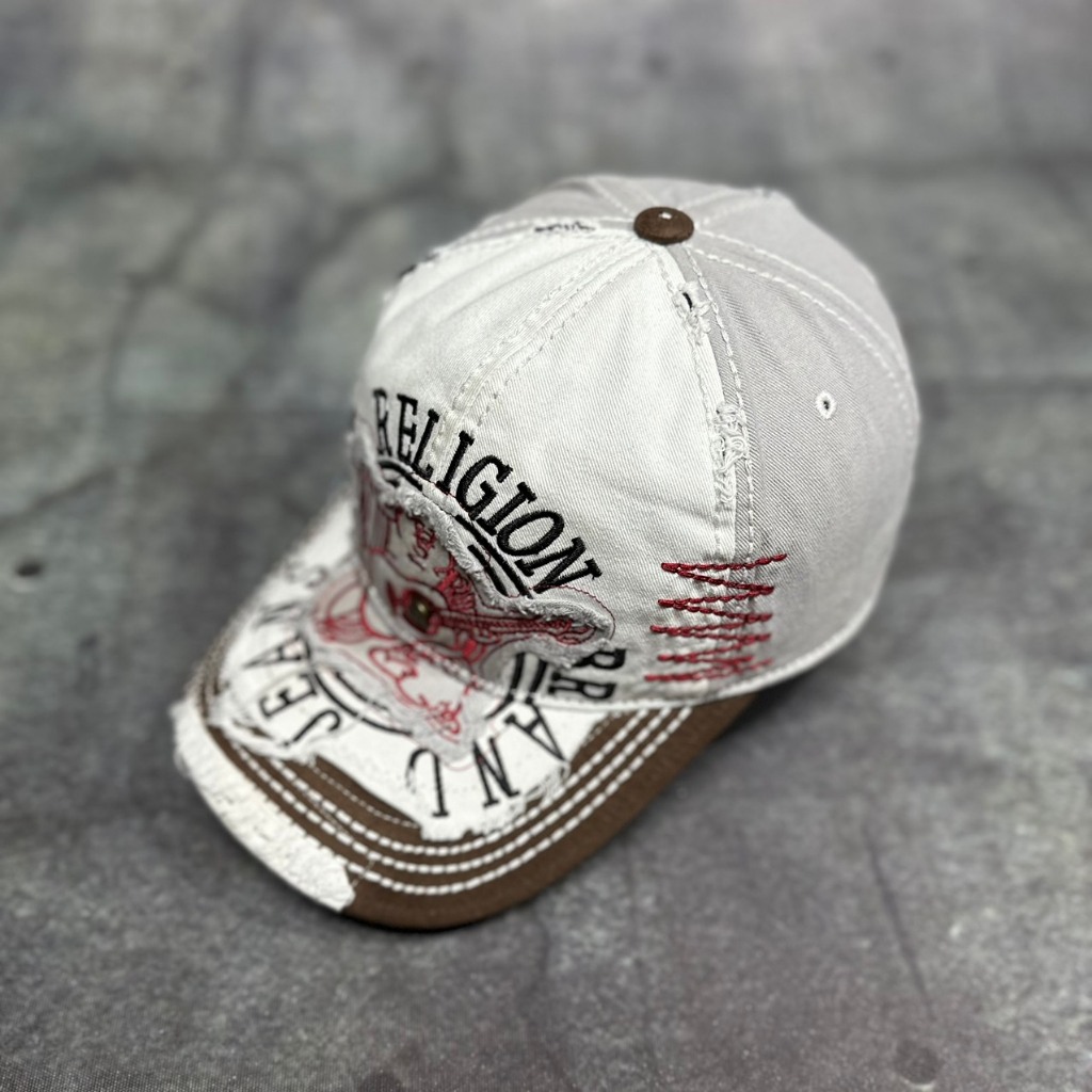 Nón ông địa true mũ địa đàng mũ 1.1 có rách bụi thêu full cực chất