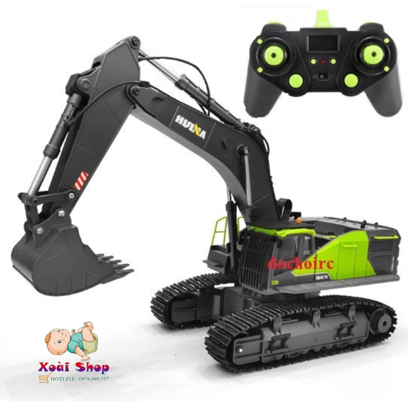 MÁY XÚC HUINA HN1593, BẢN NÂNG CẤP TRỤC VÍT CHÍNH HÃNG