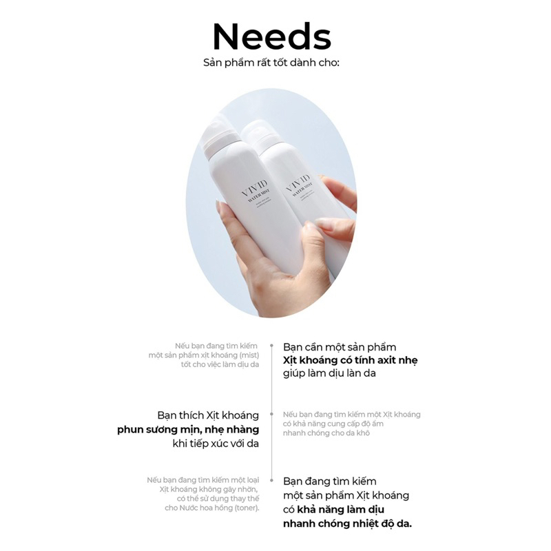 Xịt khoáng phun sương Bebalance Vivid Water Mist phiên bản nâng cấp