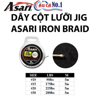 Dây cột lưỡi câu jig asari iron braid 5m