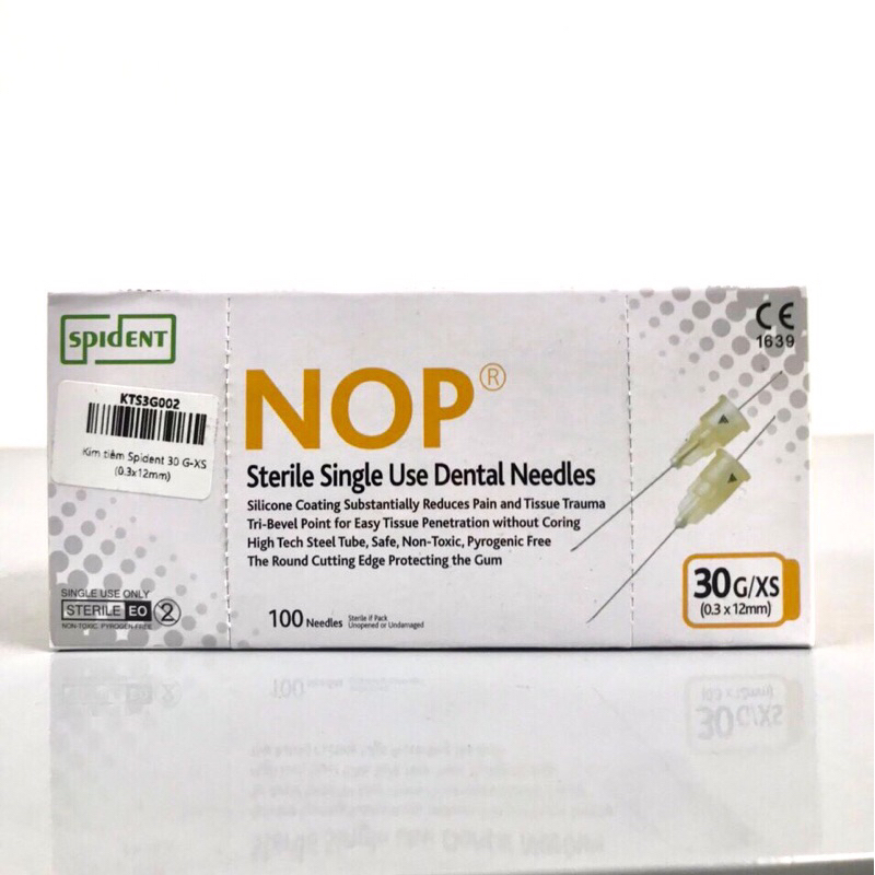 Hộp kim tiêm gây tê NOP 30G/XS