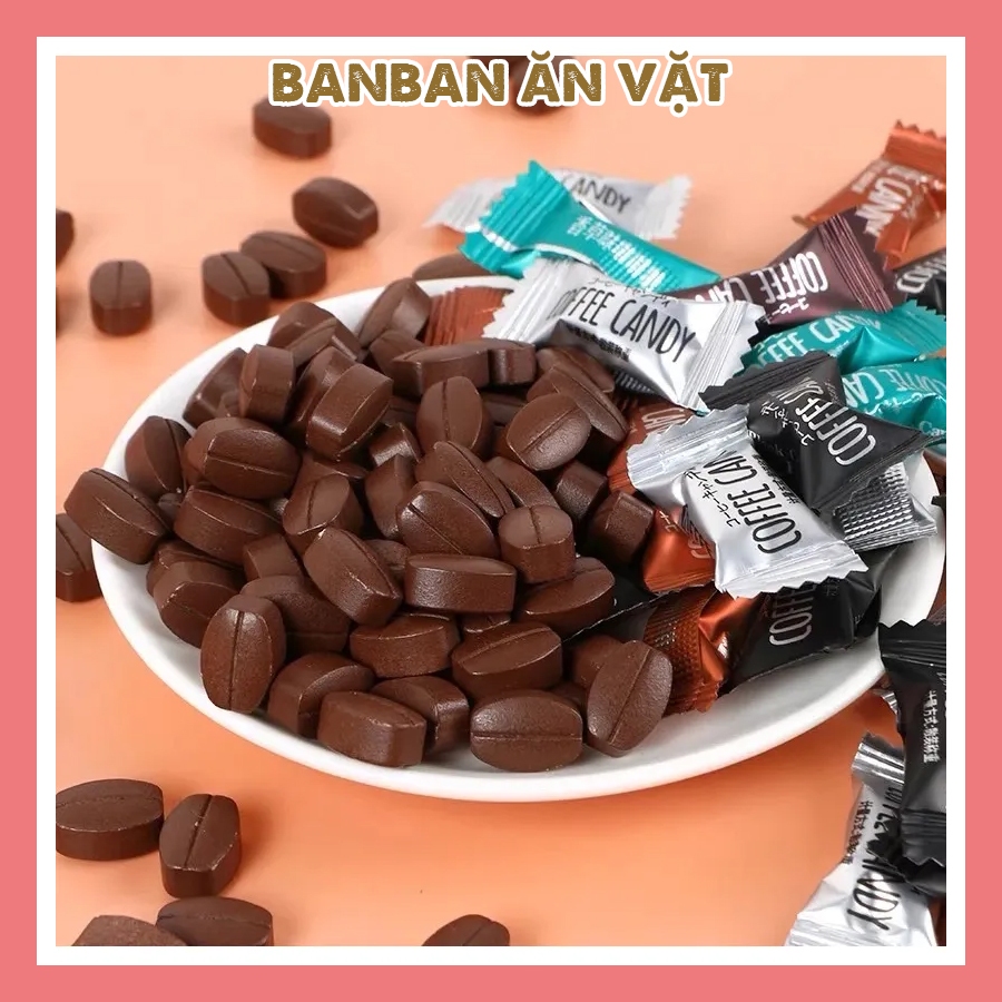 Kẹo ngậm vị trái cây, kẹo cafe Coffee Candy mix vị Viên Nén Không Đường Đài Loan