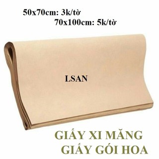 Giấy xi măng kraft gói hoa - gói quà