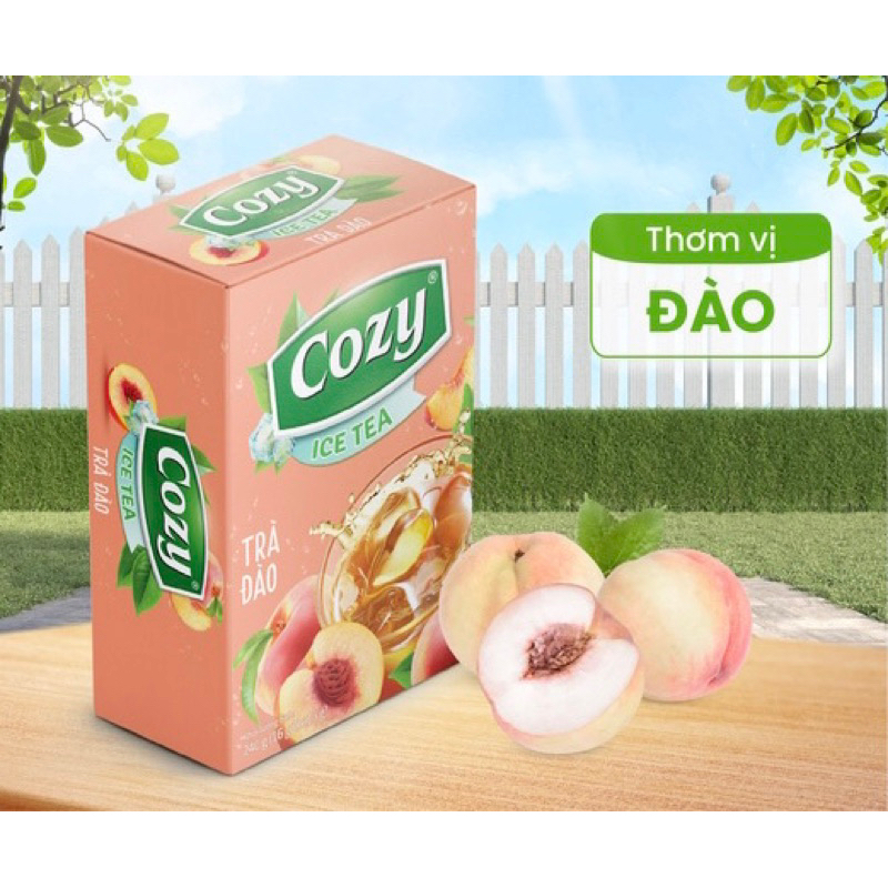 Trà ĐÀO HOÀ TAN Cozy 16 Tép*15gr (240gr)