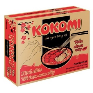 Thùng mì kokomi tôm chua cay 90 / kokomi 65gr - date mới
