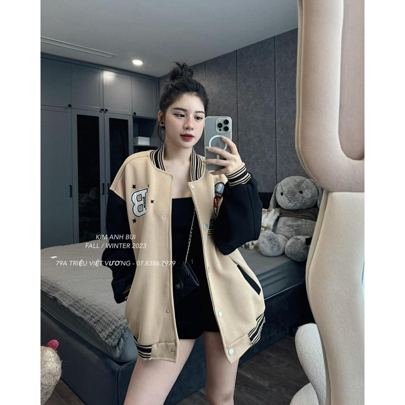 Áo Khoác Dạ Bomber Quảng Châu Xịn Xò Sang Chảnh