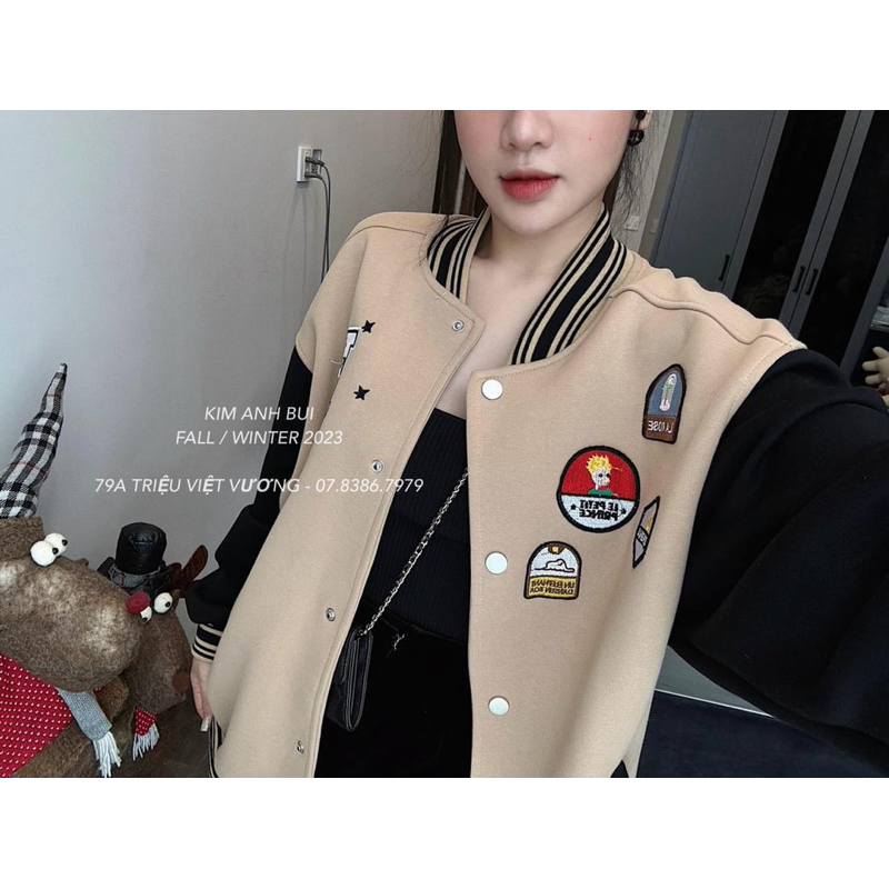 Áo Khoác Dạ Bomber Quảng Châu Xịn Xò Sang Chảnh