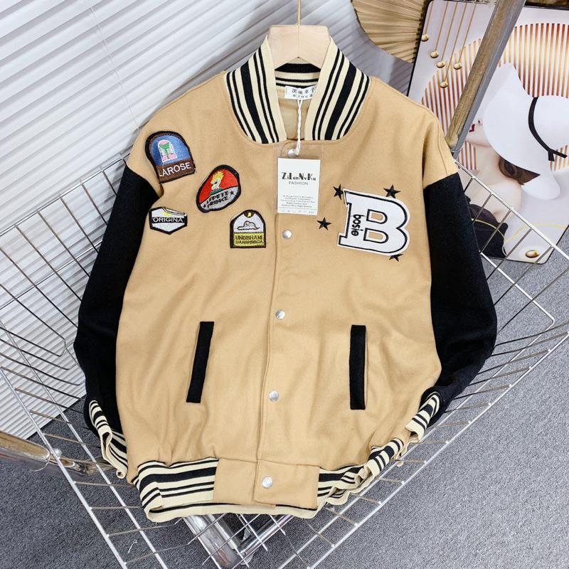 Áo Khoác Dạ Bomber Quảng Châu Xịn Xò Sang Chảnh