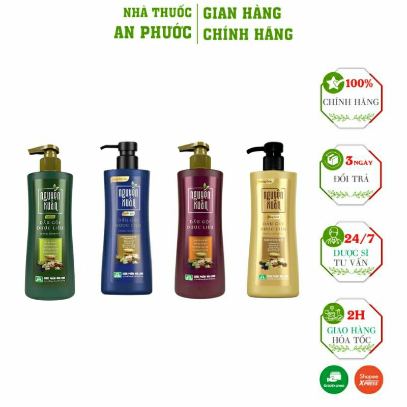 Dầu Gội Nguyên Xuân ⚡ HÀNG CHÍNH HÃNG⚡Dùng cho mọi người tóc hư tổn (có vòi 250ml)