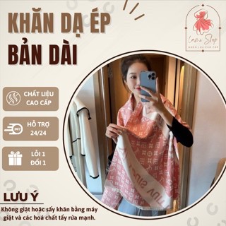  Khăn Choàng Mỏng Chất Dạ Ép Phong Cách Hàn Quốc Khăn Dạ Ép Hiệu Bản Dài - Hàng Có Sẵn B5 