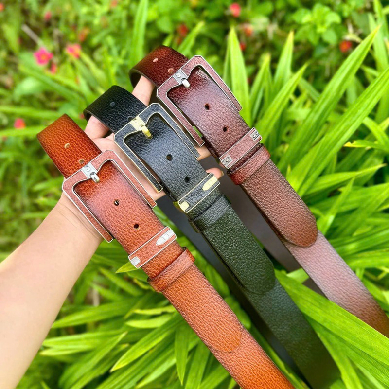 Dây Lưng Da Bò Nguyên Miếng Mặt Khoá Hợp Kim Chống Trầy -Chống Xước