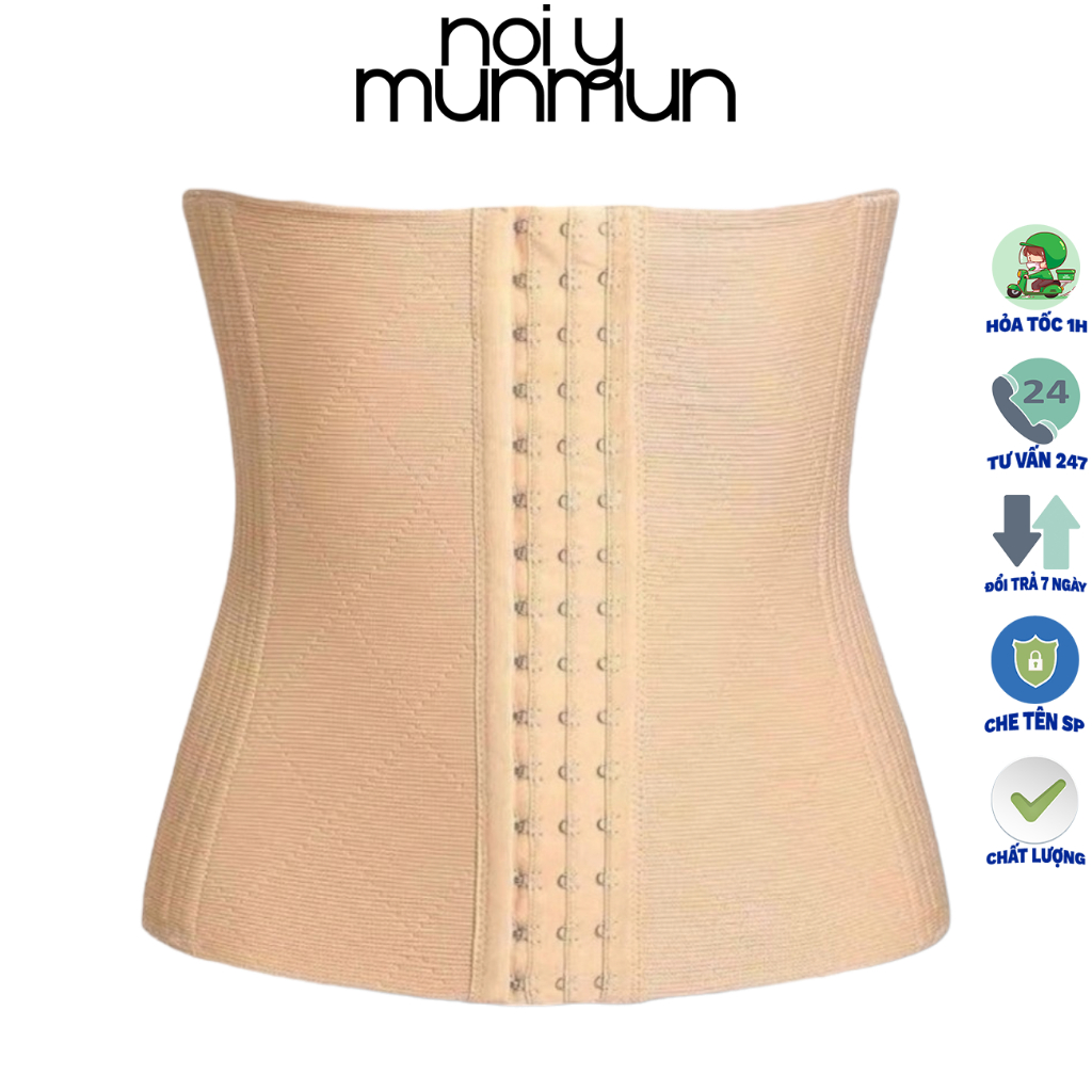 Đai Nịt Bụng Latex Sline 4 Xương dân văn phòng Nhập Khẩu noiymunmun G888