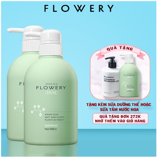 Dầu Xả nước hoa muối biển Flowery 500ml