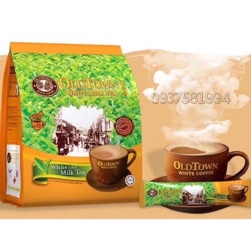 Trà Sữa OldTown Hòa Tan 3 in 1 White Milk Tea Malaysia gói nhỏ 40 Gam nhập khẩu Malaysia Sài Gòn Đặc Sản