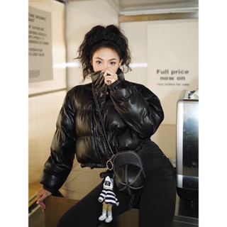  Áo Khoác Phao Da 💓FREESHIP💓Áo Da Dáng Crop Top Cho Nữ Siêu Đẹp 