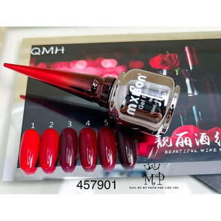 sơn gel MxBon đỏ set 6 màu ( không kèm bảng màu) chính hãng