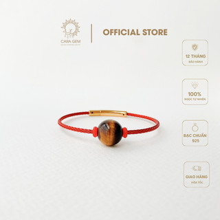 Vòng tay nam nữ đá thạch anh m.ắ.t h.ổ vàng nâu, xà cừ,thạch anh trắng size hạt đá 10mm cara gem cr104