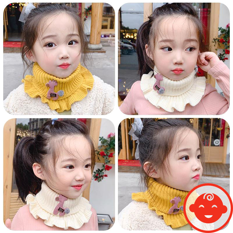 Khăn ống len cổ nhún hình hươu cực ấm áp cho bé yêu
