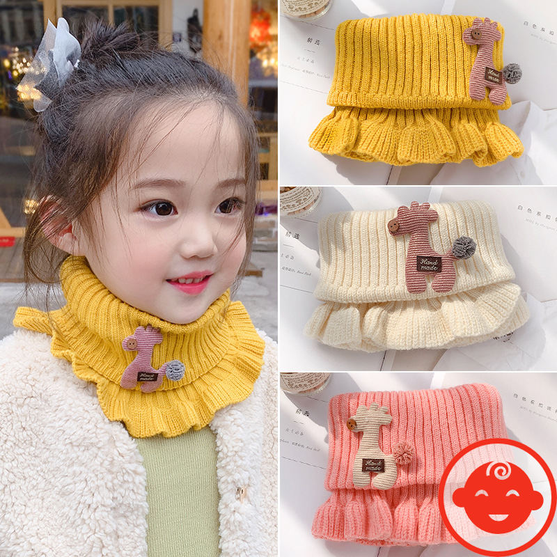 Khăn ống len cổ nhún hình hươu cực ấm áp cho bé yêu