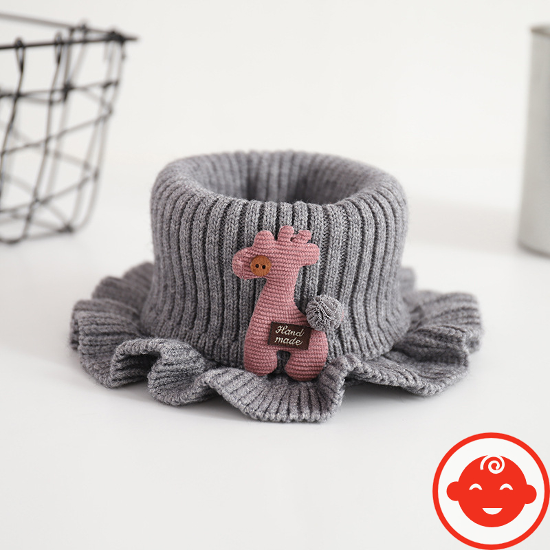 Khăn ống len cổ nhún hình hươu cực ấm áp cho bé yêu