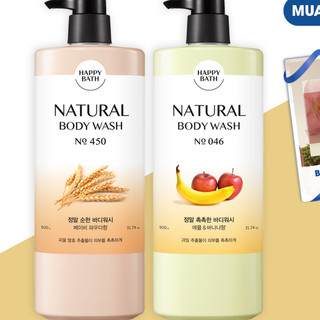 Sữa tắm happy bath natural body wash 900g
