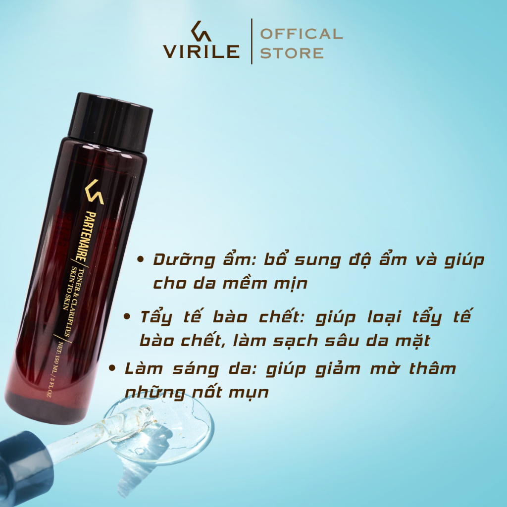 Bộ chăm sóc da toàn diện dành cho các loại da Virile với Sữa rửa mặt, Toner và mặt nạ dưỡng da