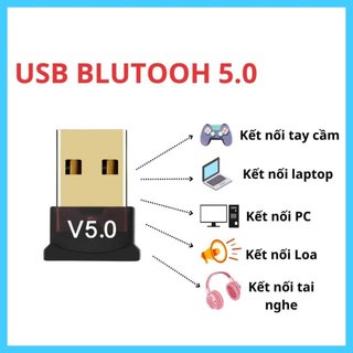 USB Bluetooth Dongle 5.0 giúp máy tính bàn, máy tính cây, Laptop thu phát sóng bluetooth- Phu Kiện 97