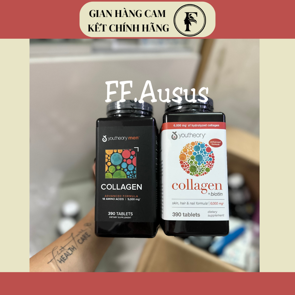 Collagen Men- Collagen Youtheory Mens 390 Viên- Mỹ