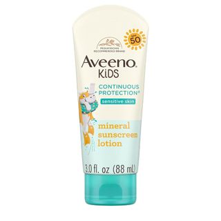 [USA] Chống nắng AVEENO KID Continous Protection Zinc Oxide Mineral Sunscreen Lotion SPF 50