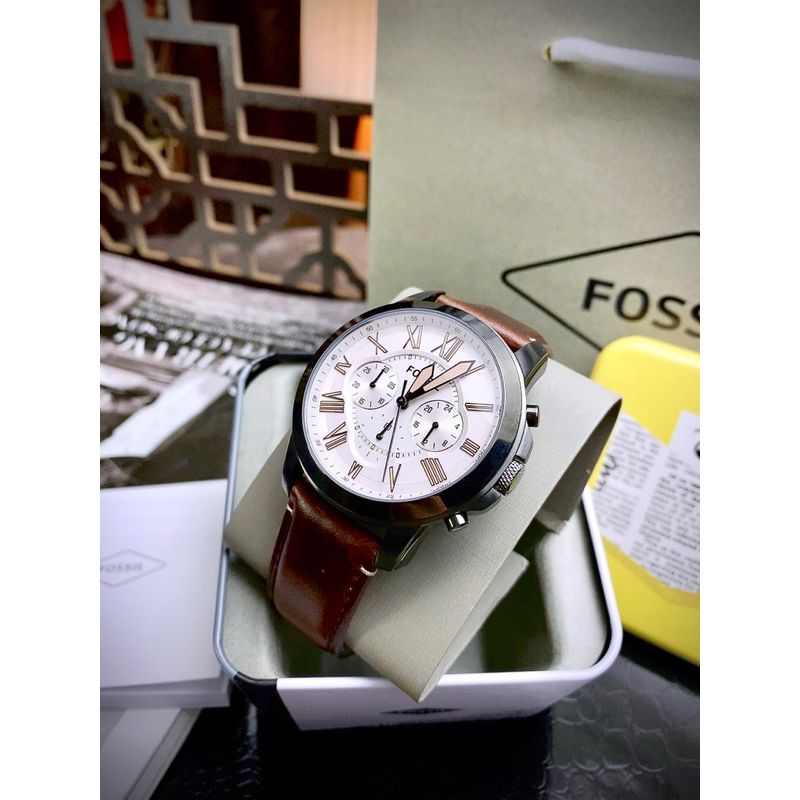 Đồng hồ nam cơ  FOSSIL EVERETT ME3207 Automatic mặt tròn dây da