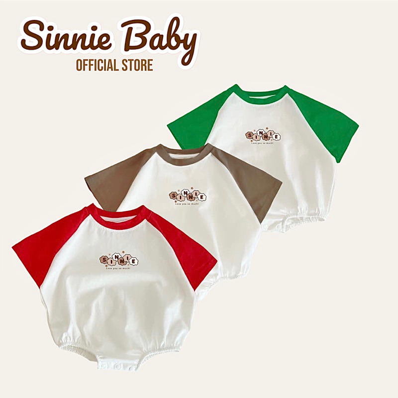 Bodysuit Giáng Sinh cho bé Sinnie, bodysuit dáng thụng, Body Noel