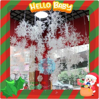 Set hoa tuyết trang trí Noel, trang trí cây thông, cửa hàng, nơi làm việc