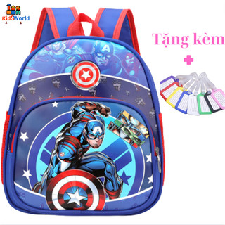 Balo mẫu giáo, balo mầm non dành cho bé trai, siêu nhân captain america