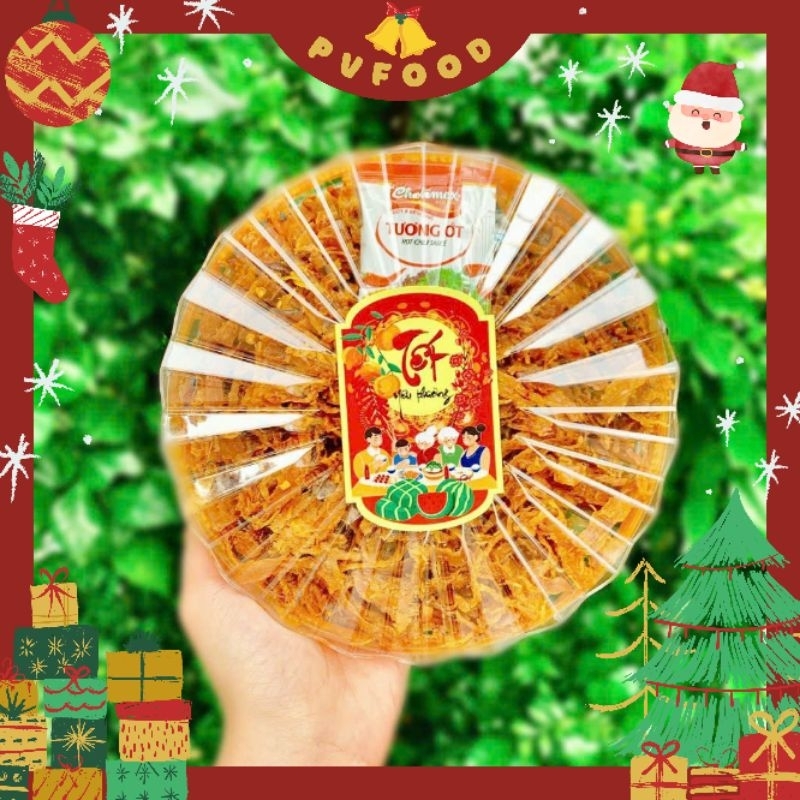 Mực Xé Tẩm Vị - Khay Tia Sáng 280gr