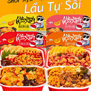 CƠM - LẨU tự sôi Trùng Khánh, Lẩu tự sôi Haidilao, lẩu tự sôi tổng hợp hộp, thơm ngon tiện lợi để đi du lịch