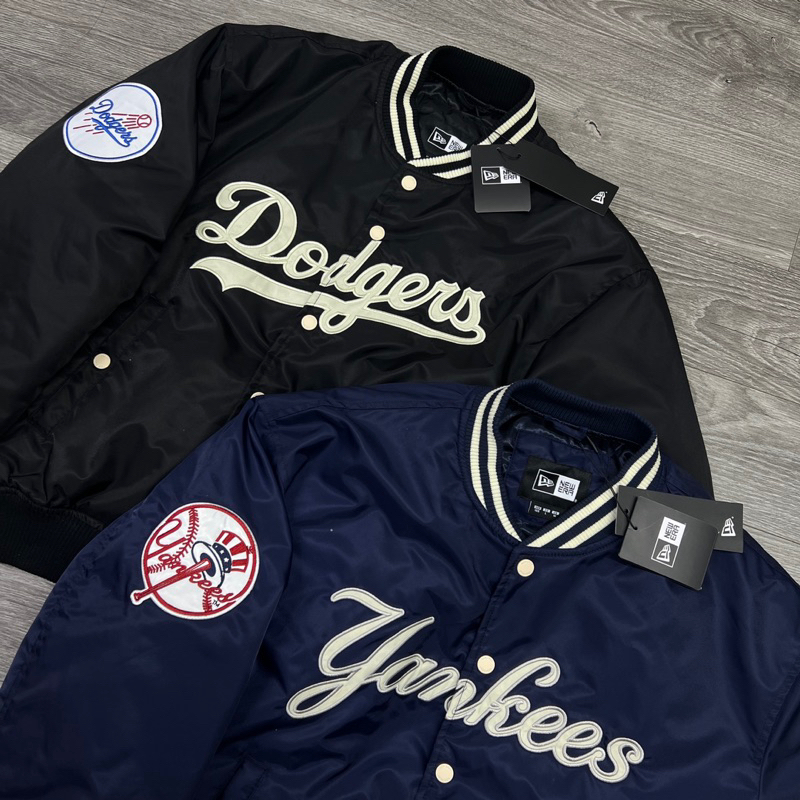 - MLB NE Bomber Pilot Jacket Chần Bông