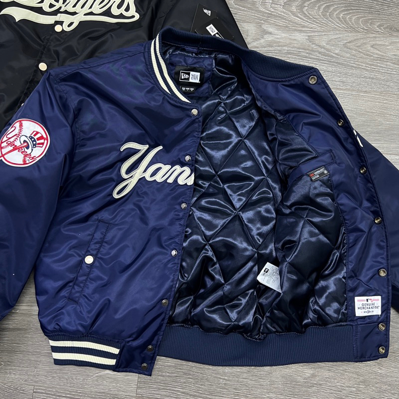- MLB NE Bomber Pilot Jacket Chần Bông
