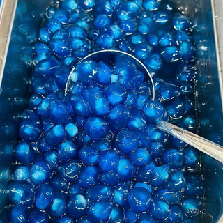 Trân châu nhân dừa non hoa đậu biếc 500gram