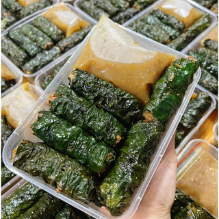 Chả bò cuộn lá lốt 500gr kèm mắm nêm