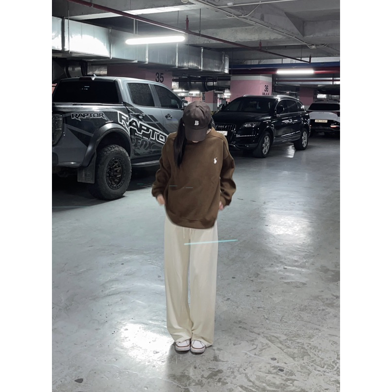 Áo nỉ thêu logo form unisex