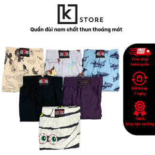 Quần đùi nam mặc nhà chất liệu cotton thoải mái thoáng mát BIGSIZE