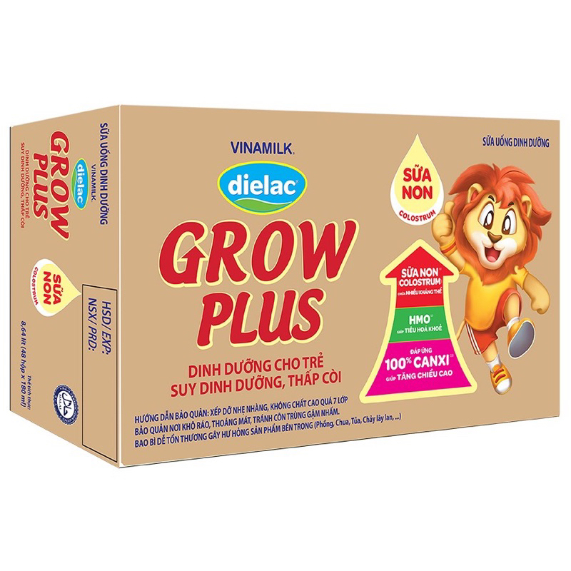 Sữa Uống Dinh Dưỡng Dielac Grow Plus  - Thùng 48 hộp x 180ml