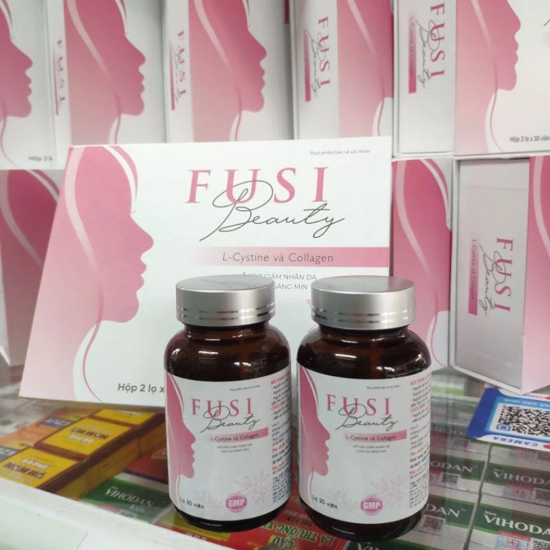 Viên uống đẹp da collagen fusi beauty hộp 30 viên