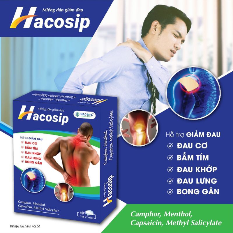 Miếng dán nóng giảm đau 5 gói x2 miếng