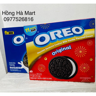 Hộp bánh quy Oreo vanila 303,6g Bữa ăn ngon tuyệt. Bánh giòn, xốp, không quá béo