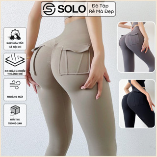 Quần Legging Tập Gym Nữ ❤️HÀNG XỊN❤️ Chun Mông Thun Poly Cạp Cao Gen Bụng Có Túi Thể Thao Nữ 936