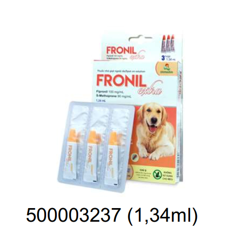 FRONIL extra - Giải pháp phòng ngừa ve, bọ chét cho chó từ 10-20kg - Hộp 3 tube 1.34ml